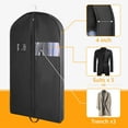 Tripumer 2 PCS Travel Garment Bags 43 inch Gusseted Hanging Garment