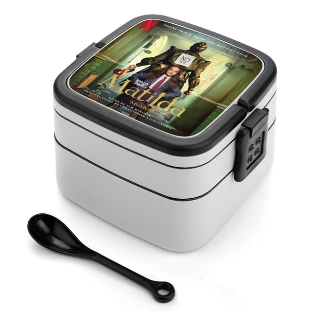 Matilda Fiambrera de Doble Capa, Contenedor de Almuerzo Portátil Apilable, Almacenamiento de Alimentos Hermético a Prueba de Fugas, 1000ml