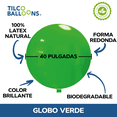thumbnail image 3 of Globos verdes de 40 pulgadas (10 pzas), 3 of 3