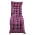 thumbnail image 2 of Bxaolu Chaise Lounge Cushions Soft Lounge Chair Cushion Gravity Chair Cushion Sofa Lawn Furniture Cushion Pad with 6 Tie for Outdoor Indoor Patio Home, 62.5 x 19 Inch, Purple, 2 of 6