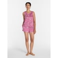 thumbnail image 3 of Joyspun Women's Tank Top and Shorts Pajama Set, 2-Piece, Sizes XS-3X, 3 of 6