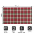 thumbnail image 5 of Red and Green Christmas Plaid Pattern Door Rugs,Washable Non Slip Door Mats Indoor,Decorative Door Mats,Entry Mat Indoor for Entrance,Bedroom,Kitchen,Bathroom,17"x30", 5 of 6
