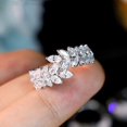thumbnail image 4 of Gold Plated Adjustable Ring Simulated  CZ Ring for Young Girls Women, 4 of 6