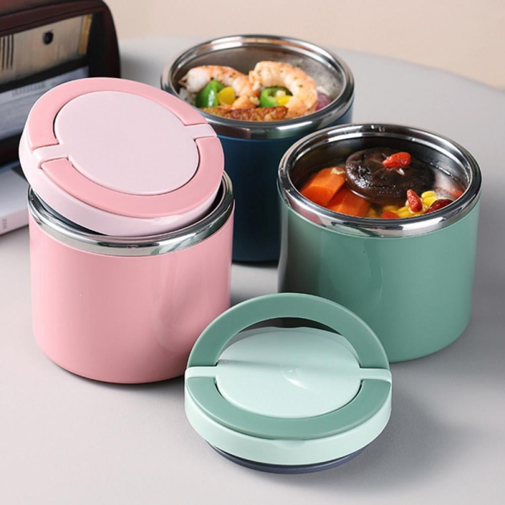 Soup Thermos Food Jar Vacuum Insulated Lunch Container Wide Mouth Bento Box with Leak Proof Cap 27oz Stainless Steel Hot Food Meal Carrier with Spoon