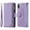Purple, variant on Dteck Crossbody Wallet Case for iPhone X with Card Slot Holder, PU Leather Zip Pocket Folio Purse Flip Case Magnetic Closure Handbag with Detachable Lanyard Strap for iPhone XS/X,Purple