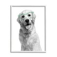 thumbnail image 2 of Stupell Industries Monochrome Golden Retriever Dog Smiling Glasses Design , 24 x 30, Design by Annalisa Latella, 2 of 5