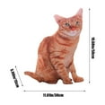 thumbnail image 5 of Simulated 3D Cats Pillow Plush Ornaments, Cat Plush Toy Doll Suitable for Decoration，Brown, 5 of 12