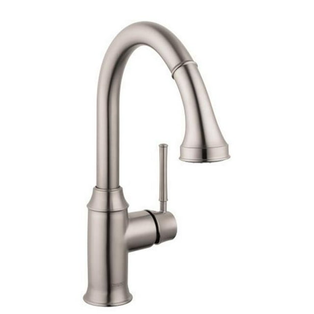 Hansgrohe 04216800 Robinet de Cuisine Talis C Prep avec 2 Pulvérisateurs Rétractables, Acier Optique