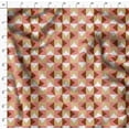thumbnail image 5 of Soimoi Minky Brown Fabric By the Yard - 56 Inch Wide - Facets Triangle Geometric Fabric - Geometric Precision for Creative Projects Printed Fabric, 5 of 6