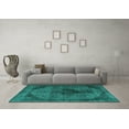 thumbnail image 3 of Ahgly Company Indoor Rectangle Persian Turquoise Blue Traditional Area Rugs, 2' x 3', 3 of 4