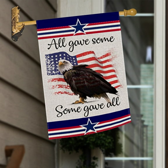 God Bless America Flag Memorial Day Flag American Star and Strip Yard Flag Double Sided 12 x 18 Inch