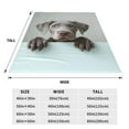 thumbnail image 3 of Fuzoiu Adorable Puppy Portrait Print Ultra-Soft Micro Fleece Blanket,All Seasons Flannel Throw, Lightweight Blanket for Bed, Sofa, Couch, Movie Night, Camping, and Travel-80"x60", 3 of 7