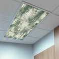 thumbnail image 2 of 4 Pack Dark Green Fluorescent Light Covers for Ceiling Lights Modern Abstract Gradient Green Geometric Texture Magnetic Ceiling Light Covers Overhead Light Filters for Office Classroom Home, 2 of 9