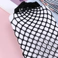 thumbnail image 2 of OUNONA 2 Pairs Black Nylon Calf Net Stockings Elastic Ankle Socks for Women Breathable Legwear, 2 of 3