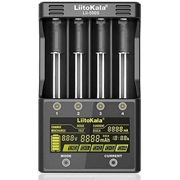 TRAHOO-Lii-500S 18650 Battery Charger Smart Universal Charger LCD Display for Rechargeable18650 26650 21700 AA AAA Battery Touch Button LCD Display Test The Battery