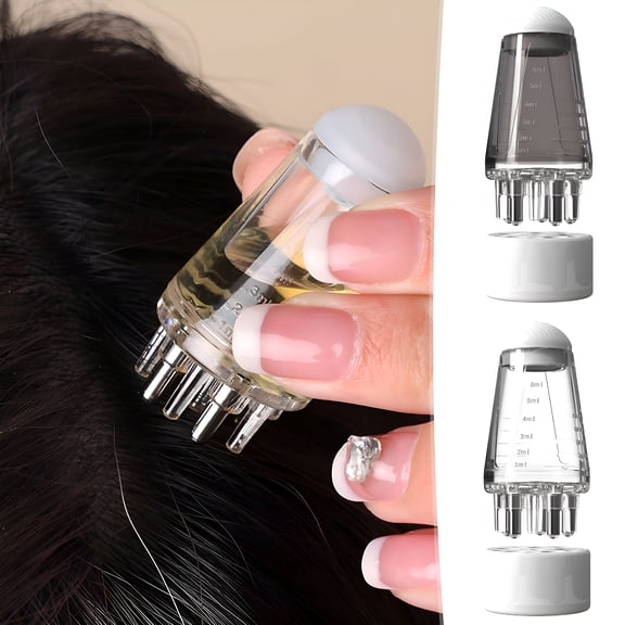 ACDANC Scalp Oil Applicator | Hair Comb with Small Roller Ball | Head Scalp Guide Liquid Massage Brush for Hair Care with Oil at Home And Travel