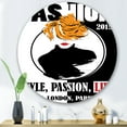 thumbnail image 2 of Designart 'Style Passion Life Fashion Woman V' Modern Circle Metal Wall Art 36x36 - Disc of 36, 2 of 5