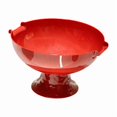 thumbnail image 1 of Frutero con pedestal, fuente para servir fruta con pie, moderno, desmontable y portátil. Rojo, 1 of 8