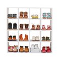 thumbnail image 4 of Estante de almacenamiento pequeño con 16 estantes de rejilla, muebles blancos para casas de muñecas, 4 of 10