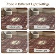 thumbnail image 7 of ODIKA 4'x6' Washable Area Rug Fishing Cabin Plaid Border Lake Tackle Motif Vintage Angler Fish Flowing Dynamic for Home Office, Under Desk, Non-Slip Chair-Friendly, Flatwoven, 7 of 7