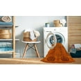thumbnail image 2 of Ahgly Company Machine Washable Indoor Round Industrial Modern Neon Orange Area Rugs, 5' Round, 2 of 7