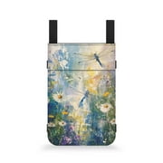 COEQINE Dragonfly Crutch Bag Daisy Medical Crutch Accessories Crutch Storage Case Versatile Forearm Crutch Bag Pouch Soft Crutch Compartment Bag Gifts for Seniors