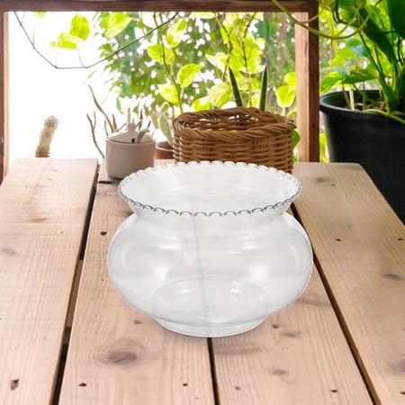 BESTYASH Transparent Multi Purpose Fish Tank and Flowerpot for Tabletop Decoration