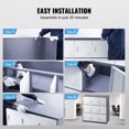 thumbnail image 6 of VEVOR 9 Doors Metal Locker Metal Storage Cabinet Locker Employees Steel Storage Cabinet Locker Office Gray, 6 of 7