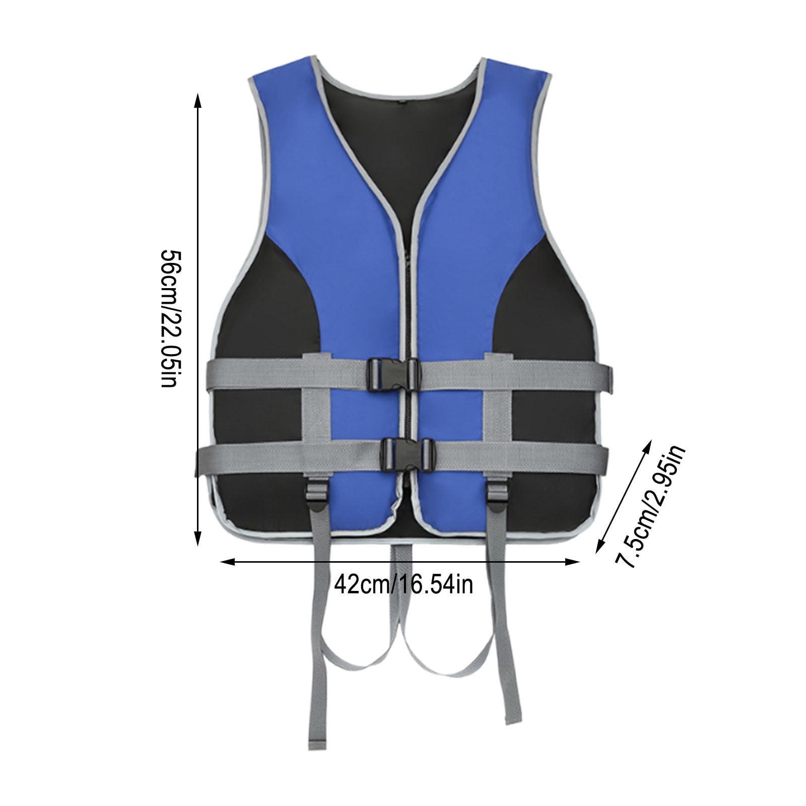 Tgbvmt Adult High Buoyancy Life Vest Reflective Whistle Adjustable Buckles Ergonomic Design Automatic Supine Position for Outdoor Water Sports Boating Fishing Swimming Water Safety Flotation Vest