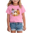 thumbnail image 2 of Qopobobo Halloweentown T-Shirt for Girl Girls Halloween Short Sleeve T-Shirt for Toddler 3T 4T(Pink, 3-4 Years), 2 of 4