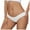 White, variant on COMVALUE Ice Silk Underwear for Women Lace Cheeky Bikini Panties Full Coverage Soft Stretch Hipster Ladies Briefs 1 Pack (White, L)