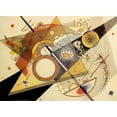 thumbnail image 2 of Kandinsky, Wassily 24x19 Black Ornate Wood Framed with Double Matting Museum Art Print Titled - Untitled 2 1922, 2 of 4