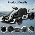 thumbnail image 4 of Sakiyr 24V Go Karts for Kids,Go Kart Kids Pedal Cart with 300W Motors,8Mph Max Speed,Drift/Sport Mode, Outdoor Racing Car for Children Ages 6-15, 4 of 8