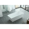 thumbnail image 6 of Eisen Home Athena Freestanding Soaking Bathtub, 6 of 7