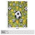 thumbnail image 4 of EastSmooth  Soccer Throw Blanket - Soccer Team Gift Blanket - Soccer Lover Gift - Blanket for Kids Adult Soft Quilt for Bed Couch Chair, 4 of 6