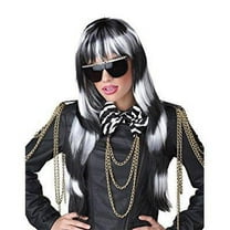 Untamed Black and White Wig for Women