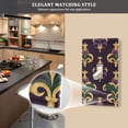 thumbnail image 5 of Yayeee Duplex Wall Plate 1-Gang 4.5"x2.7" Home Receptacle Light Switch Decorative Outlet Cover, Gold and Purple Floral Pattern, 5 of 7