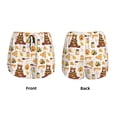 thumbnail image 6 of Uemuo Cute Bee Honey Jar Hive Bear Pattern Women's Athletic Shorts High Waisted Running Shorts with Liner Pockets Gym Elastic Workout Shorts-Medium, 6 of 9