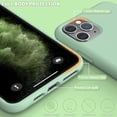 thumbnail image 3 of iPhone 11 Pro Case, Liquid Silicone Phone Case Compatible with iPhone 11 Pro 5.8 inch, Full Body Slim Soft Microfiber Lining Protective Case (Tea Green), 3 of 12