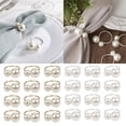 thumbnail image 2 of Necvior 12Pcs Pearls Napkin Rings for Wedding Reception and Holiday Dinner Table Setting, 2 of 12
