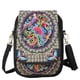 thumbnail image 4 of Minibolso, Estilo, Nicotina, Diseño Artesanal Tradicional, Funda Compacta para Teléfono, Correa Ajustable para Hombro, Accesorio de Moda para Mujer, Ideal Como Regalo, Tamaño 14 X 18 Cm., 4 of 7