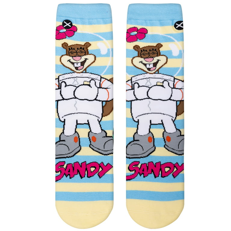 Spongebob Squarepants Sandy Cheeks Mens & Womens Unisex Spongebob  Squarepants Crew Socks