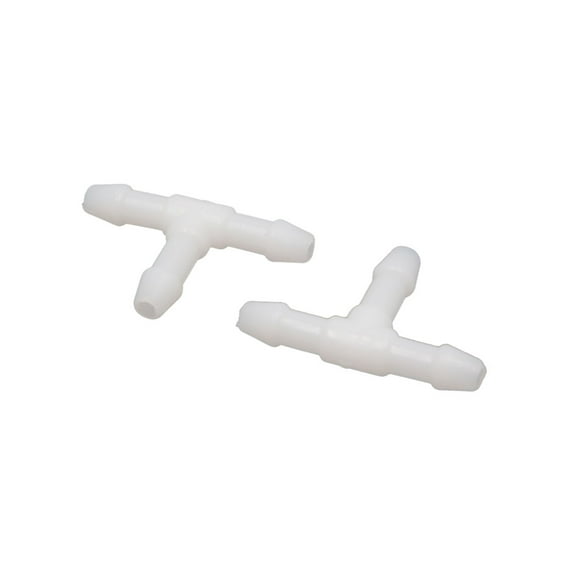 Unique Bargains 100Pcs White Plastic T Piece Connector Pipe Hose Joiner Water Tube