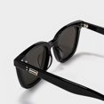 women's large square frame sunglasses Matte Black