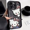 thumbnail image 3 of Sanrio-fundas de teléfono de Hello Kitty Cat para iPhone, protección de lente suave, regalo encantador, 12, 14, 15, 11, 13 Pro Max, XS, XR, 8, 7 Plus, SE2, 3 of 5