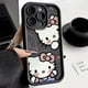 thumbnail image 3 of Sanrio-fundas de teléfono de Hello Kitty Cat para iPhone, protección de lente suave, regalo encantador, 12, 14, 15, 11, 13 Pro Max, XS, XR, 8, 7 Plus, SE2, 3 of 5