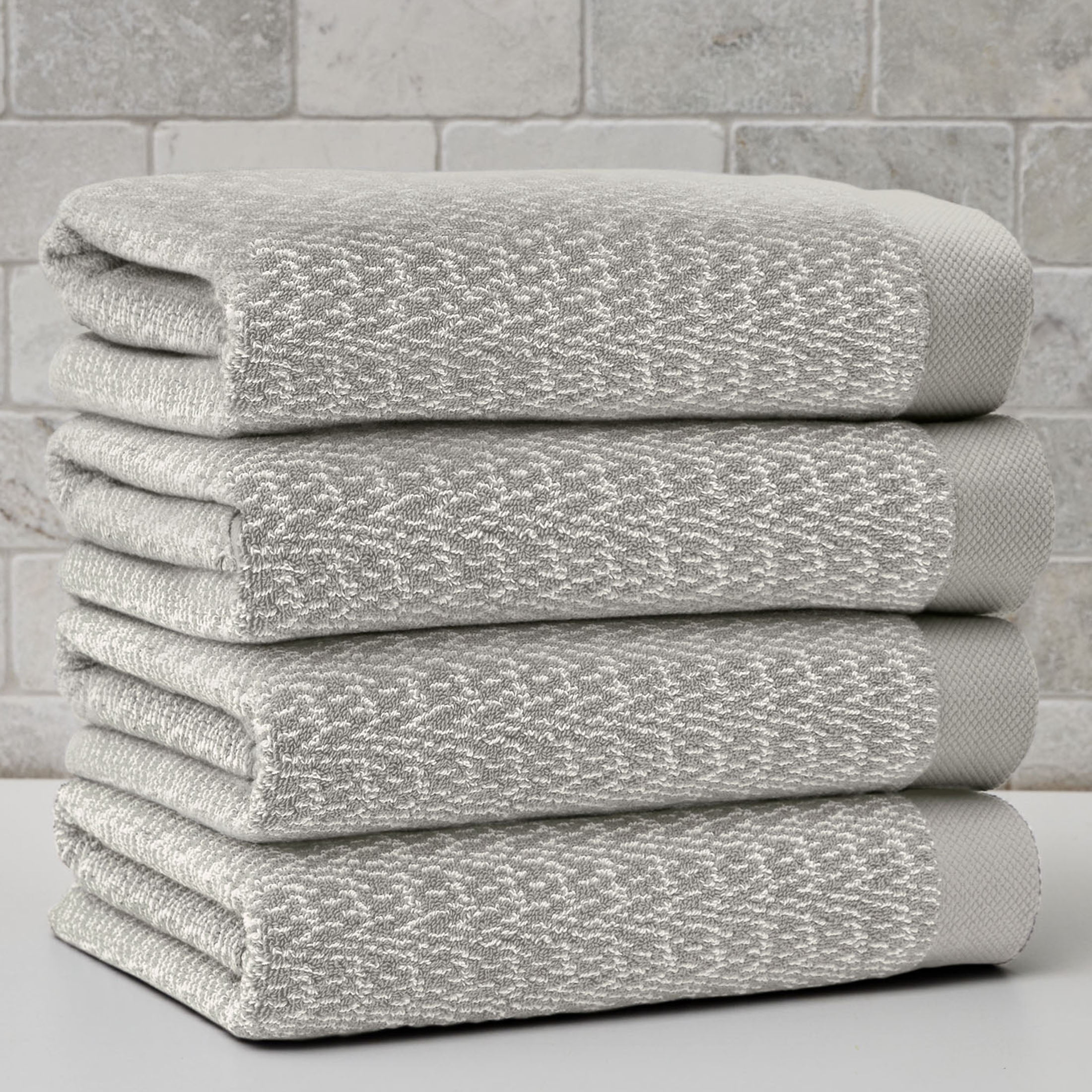 Better Homes & Gardens Signature Soft Cotton Mélange Bath Towel, Soft Cotton Silver