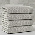 thumbnail image 6 of Better Homes & Gardens Signature Soft Cotton Melange 6 Piece Bath Towel Set, Soft Silver, 6 of 17