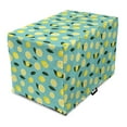 thumbnail image 1 of Lemons Dog Crate Cover, Tropical Citrus Slices Rhythmic Summer Tasty Continuous Pattern, Easy to Use Pet Kennel Cover Small Dogs Puppies Kittens, 7 Sizes, Emerald Pastel Yellow, by Ambesonne, 1 of 1