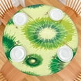 thumbnail image 2 of Green Tie Dye Pattern Round Fitted Tablecloth with Elastic Edge,Dining Table Cover Waterproof,Outdoor Round Tablecloth for Camping,Dining,Indoor and Outdoor, 2 of 7